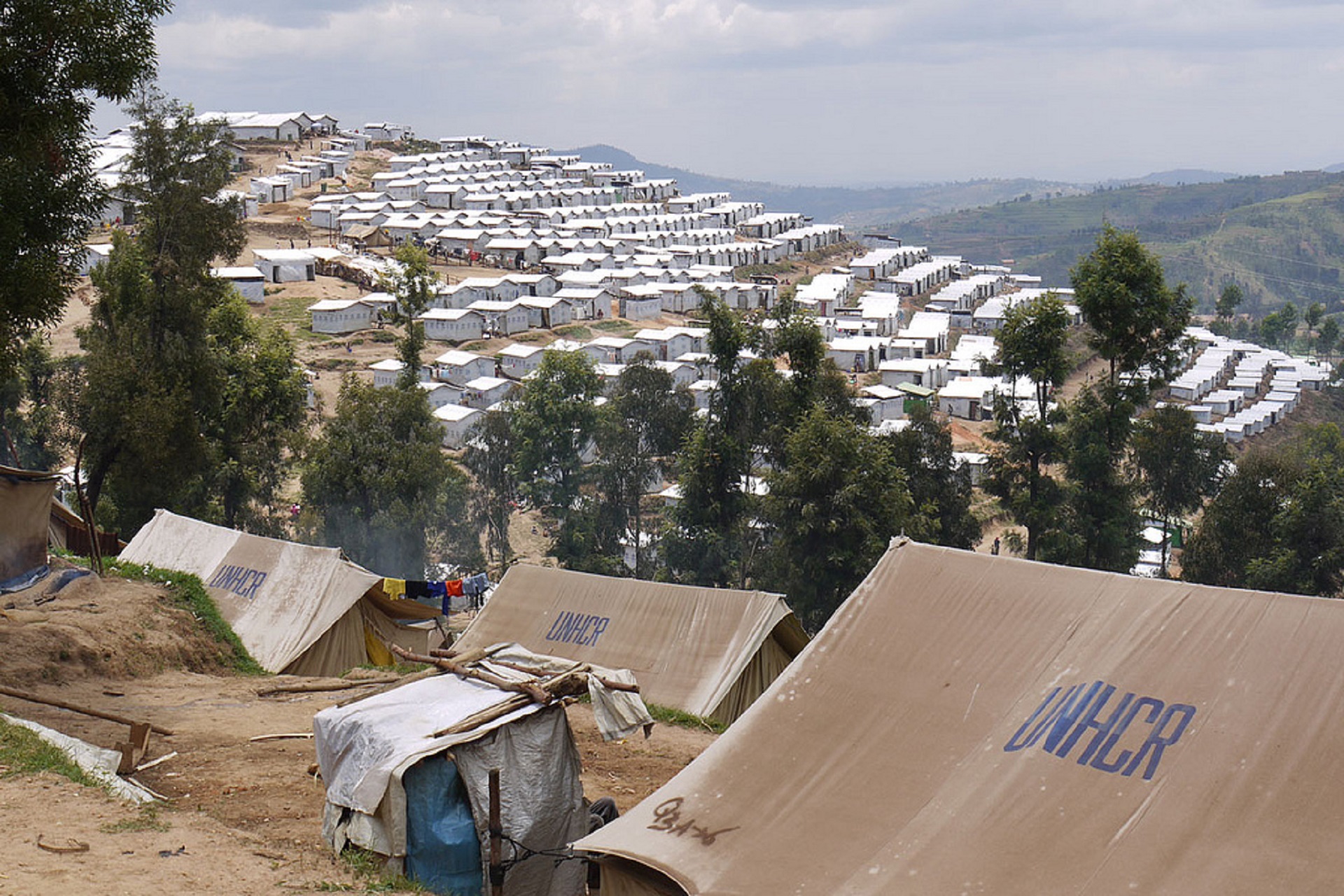 photo of refugee settlement