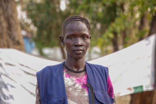 Photo of South Sudanese refugee, Nyabong Puak.